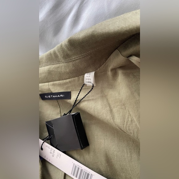 NEW ELIE TAHARI KHAKI BLAZER WOMEN’s - Picture 5 of 12